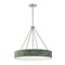 Designers Fountain Erba 60 Watt 6 Light Brushed Nickel Pendant with Grey Wood Shade D228M-24P-BN - alternate 1